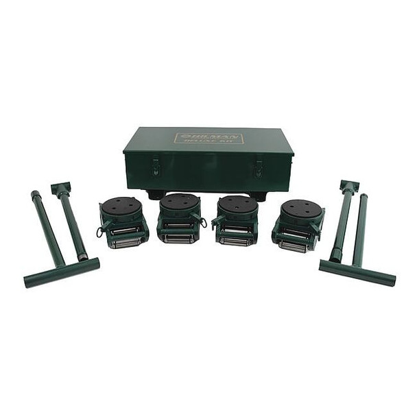 Hilman Rollers Equipment Roller Kit, Swivel, 80,000 lb. Cap KRS-40-SLP