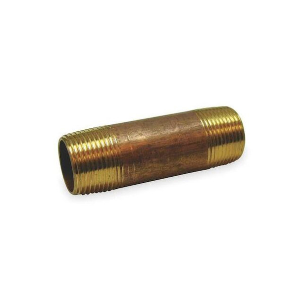 Manufacturer Varies 2-1/2" MNPT x 4" TBE Red Brass Pipe Nipple Sch 40 469-040