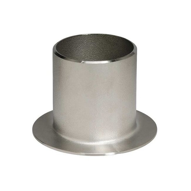 1-1/2 in Stub End Type C Butt Weld Fitting, 304L Stainless Steel, Schedule 10