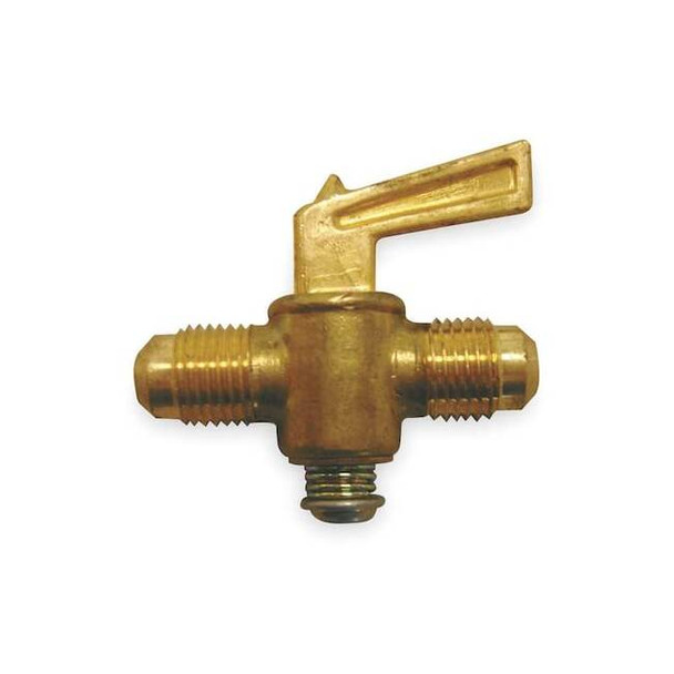 Weatherhead Ground Plug Valve,45 Deg,1/4 In,Brass 6719