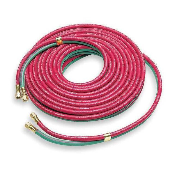 Continental Twin Line Welding Hose,1/4" ID x 100 ft. 20027455