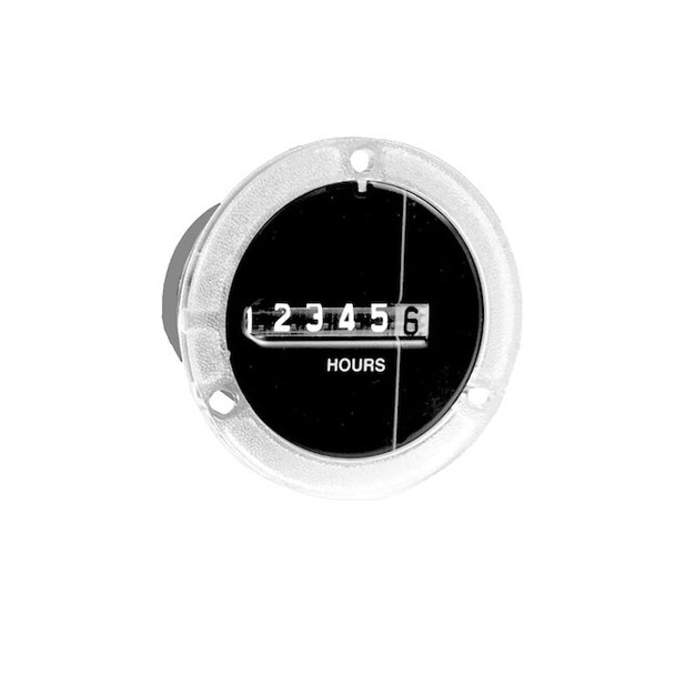 Trumeter Hour Meter,Electromechanical,Round 710-0002