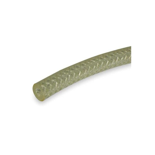 Tygon Tubing,Braided,Poly,1 1/4 In,Clear AZY00071