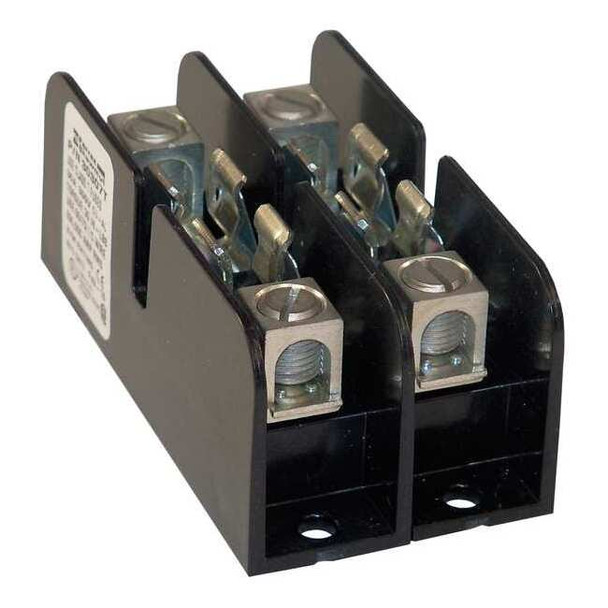 Open Fuse Block, T UL Class, 300V AC/DC Volt Rating, 2 Poles, Box Lug