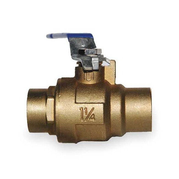 Milwaukee Valve 3/4" Sweat Brass Ball Valve Inline 3/4" BA-485BMS