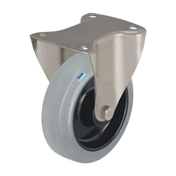 Manufacturer Varies Rgd Plate Caster,Rubber,5 in.,330 lb. BX-POEV 125XR-SG