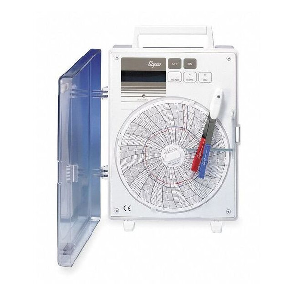 Supco CircChart Recorder, 6in Dia, 1.5hr/31day CR4