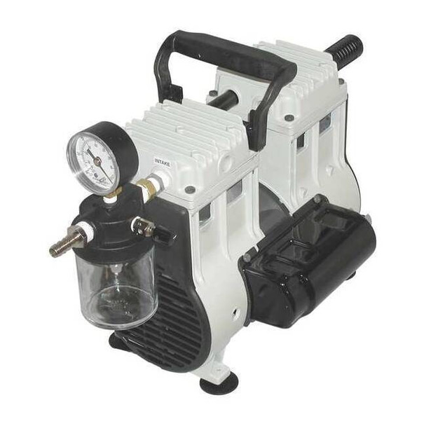 Welch Piston Vacuum Pump, 0.333 hp, 1 Phase 2581B-50