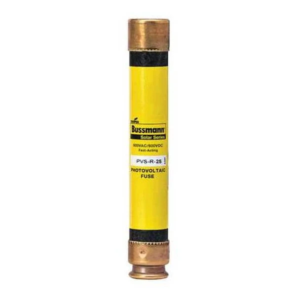 Eaton Bussmann Solar Fuse, 25A, Fast-Acting, 600V AC, Cylindrical PVS-R-25