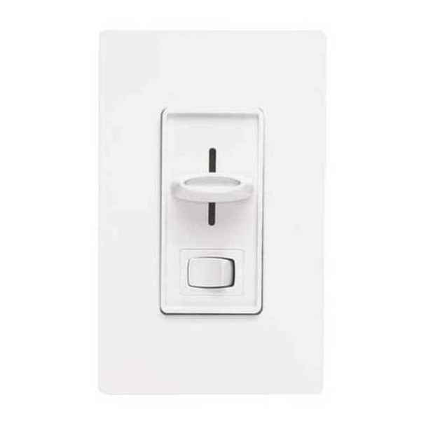 Lutron Lighting Dimmer,Slide,Decora,300W,White CTELV-303P-WH