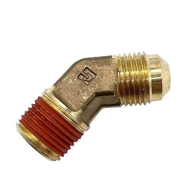Parker Elbow, Brass, Flared 5/8 in, MNPT 1/2 in VS159F-10-8
