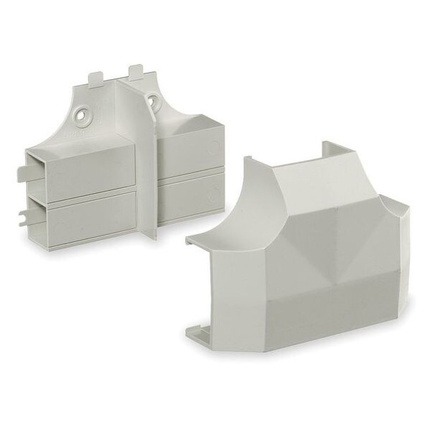Hubbell Wiring Device-Kellems Tee Base and Cover,White,PVC,Tees PW2TCBC