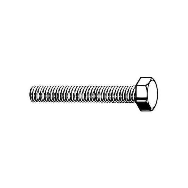 A2, M10-1.50 Hex Head Cap Screw, Plain Stainless Steel, 130 mm L, 25 PK
