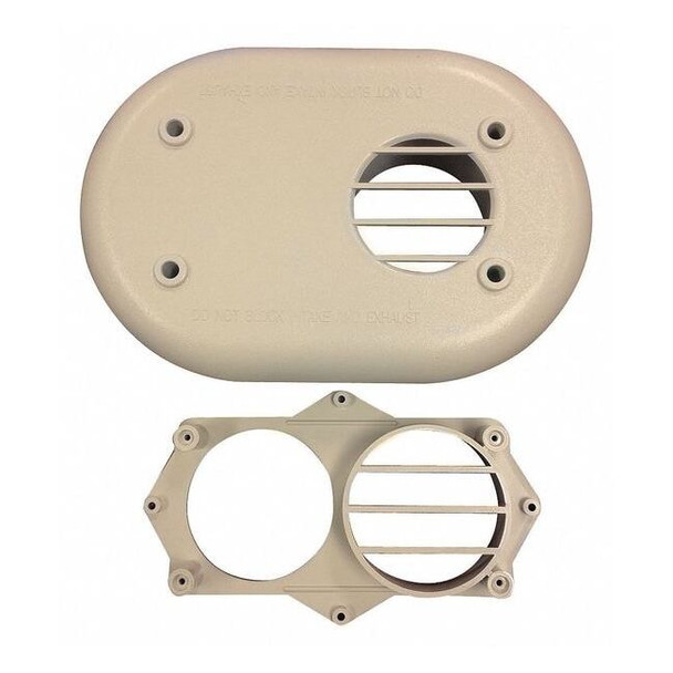 Goodman Flush-Mount Vent Kit, Plastic,2-3" Vent 0170K00000S