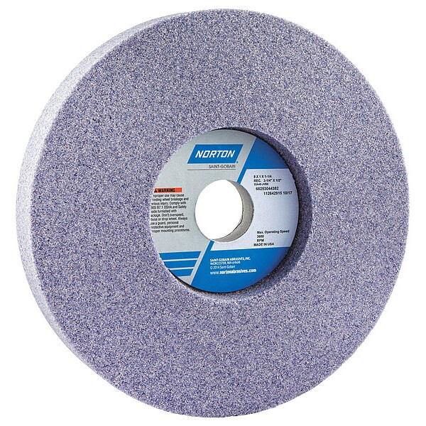 Norton Abrasives Toolroom Grinding Wheel,T5,8x1x1-1/4in 66253044382