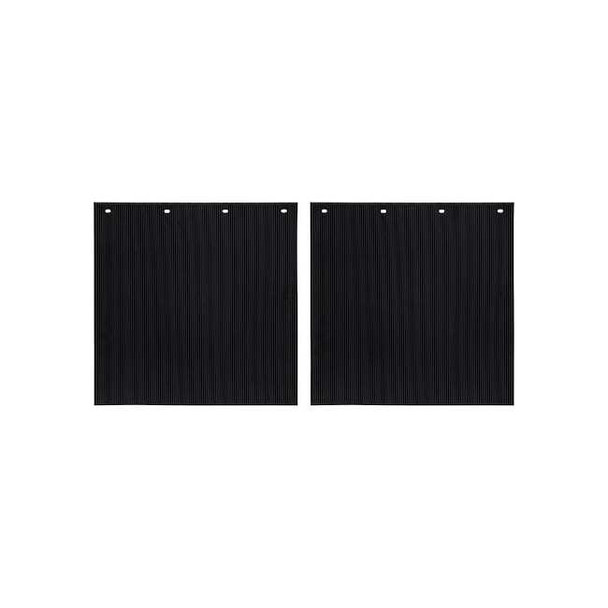 Buyers Products Mudflaps, 24 in X 24 in, Polymer, Black, 1 PR B24PSRPBPKGD