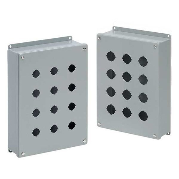 Nvent Hoffman Pushbuttn Enclosure,8.00 in H,Mild Steel E3PB