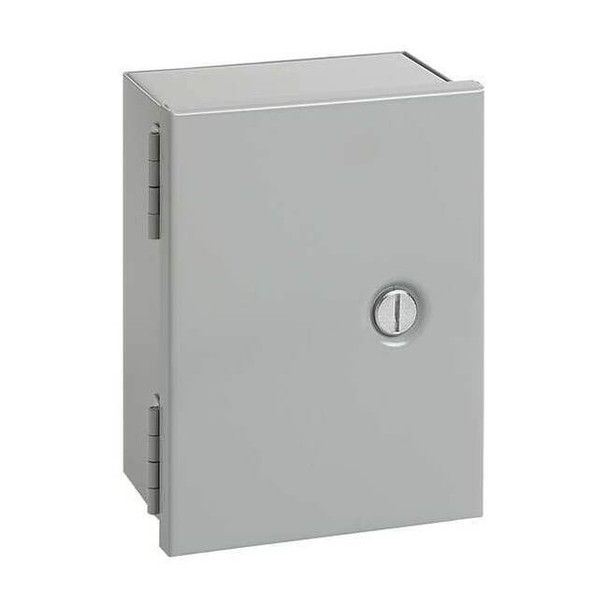 Flush Slotted Latch Electrical Enclosures, 8 in H, 4 in D, 6 in W, 1, Steel
