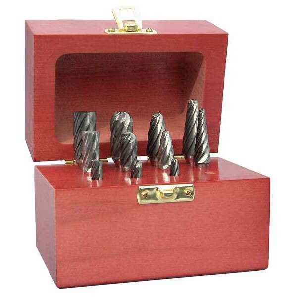 Manufacturer Varies Carbide Bur Set,Aluma Cut,1/4 in,10 pc 310-130006