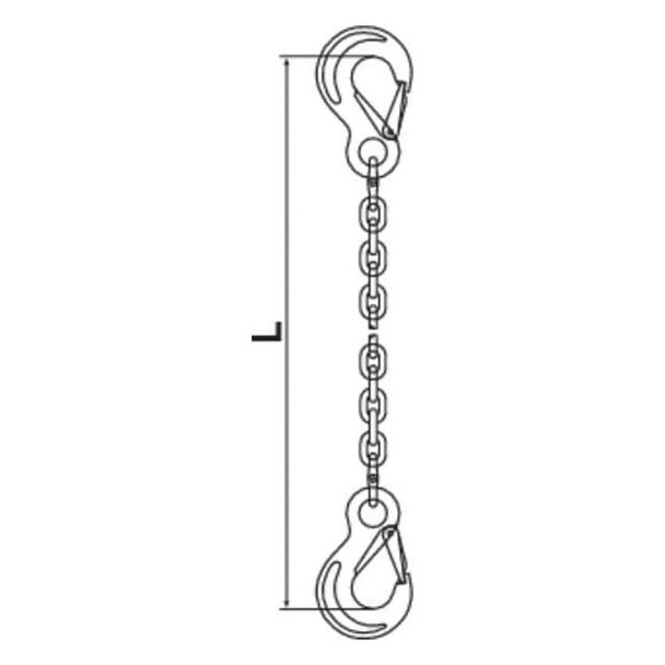 Pewag Chain Sling,G120,SSS,Alloy Steel,5 ft. L 7G120SSS/5