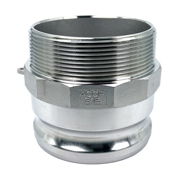 Manufacturer Varies Cam and Groove Adapter,4",316 SS PLE123