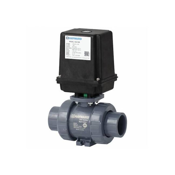 Hayward Flow Control Actuated Ball Valve,Tube Size 2",PTFE EAUTBH120STE
