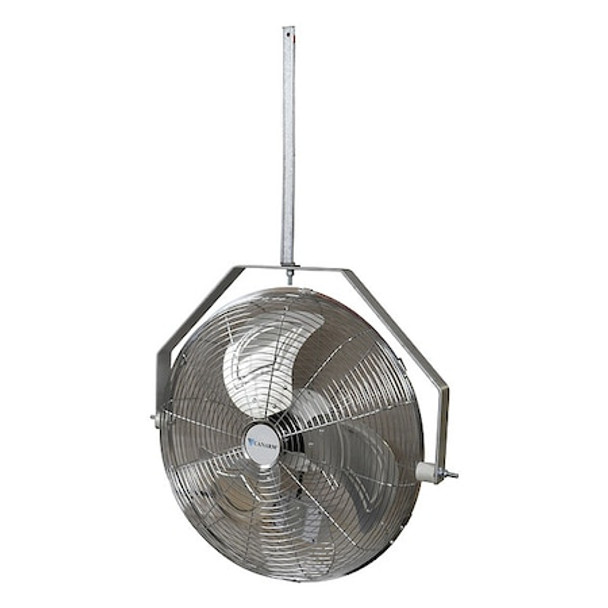 Industrial Fan, Ceiling Mount, 20 in Blade Dia, 120V, 4,997 cfm, Non-Oscillating