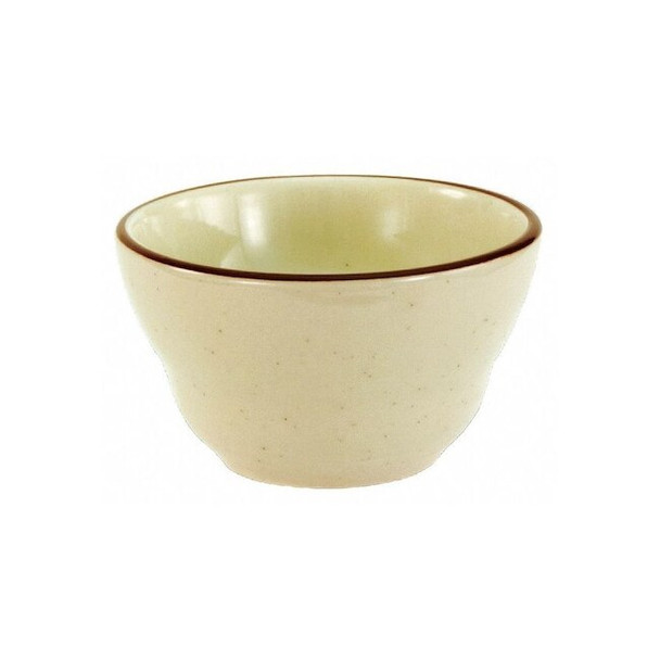 Crestware Bouillon Cup, 8 oz., Ceramic Brown Speckled w/Double Band PK36 SC12