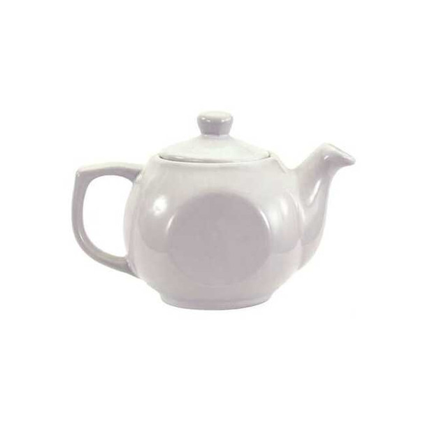 Crestware Tea Pot, 14 oz. Ceramic White PK12 AL74