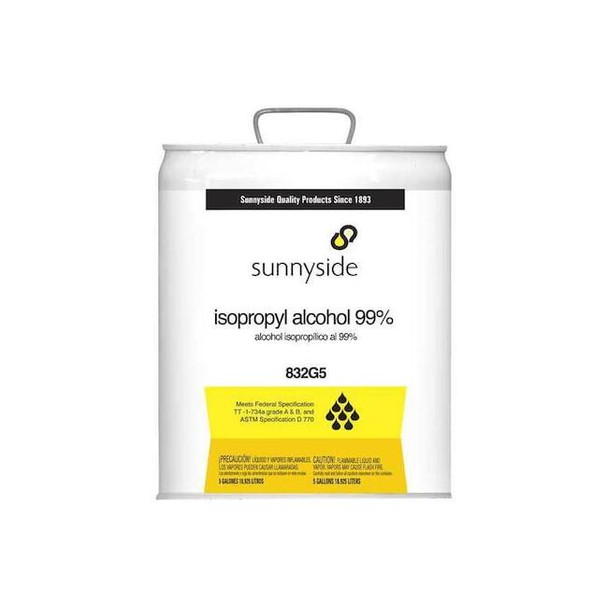 Sunnyside Isopropyl Alcohol, 5 gal. 832G5