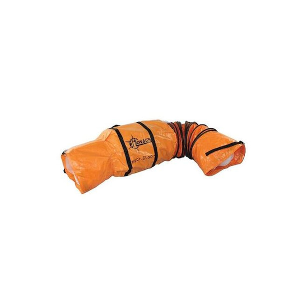 Novatek Flexible Duct, 12 in Dia, Vinyl, 25 ft L D1225