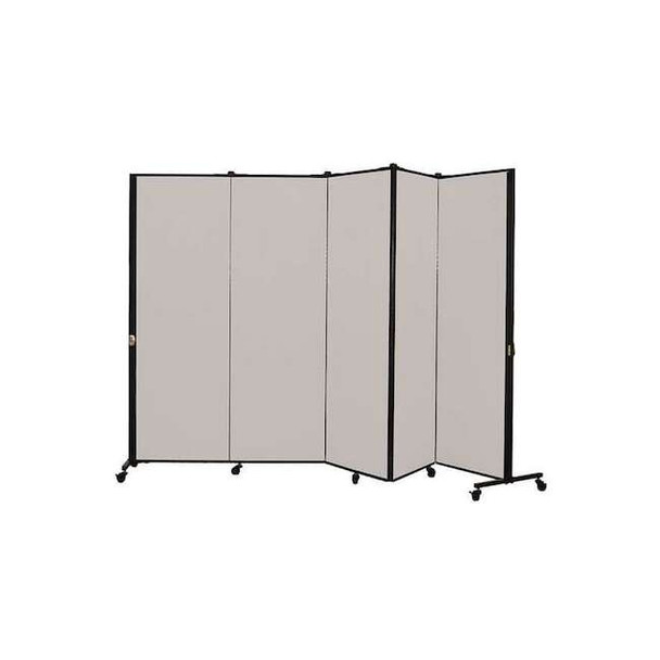Screenflex Portable Room Divider,9Ft 5In W,Granite HKDL605-VG