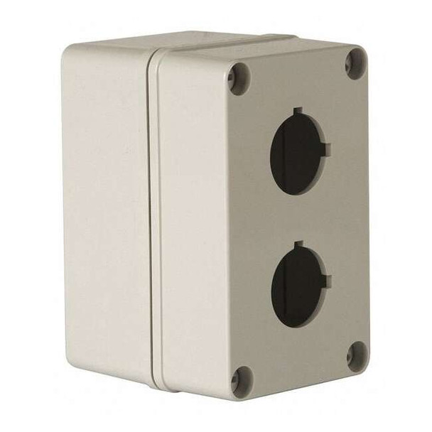 Wiegmann PushButtonEnclosure,30mm,2Holes,Plastic HW-PN4X2PB