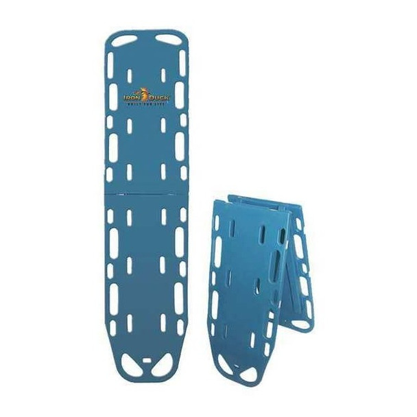 Iron Duck Folding Backboard,500 lb,Blue,72" L 35940-BL