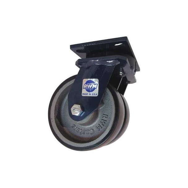 Rwm Dual Whl Kngpnlss Castr,Polyurthan,6" 2-75-UIR-0620-S