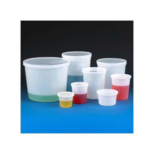 Globe Scientific Container,16 oz. (500mL),Hdpe,PK100 271016