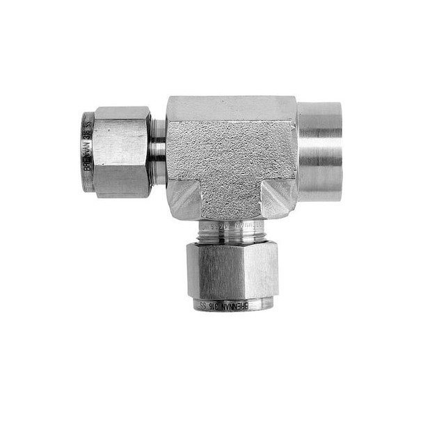 Brennan Industries Nut,StainlessSteel,Compression,1/8in NS0318-02-SS