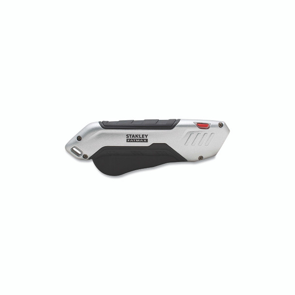 FATMAX® Premium Auto-Retract Squeeze Safety Knife, 6-13/64 in, Carbon Steel, Gray/Black