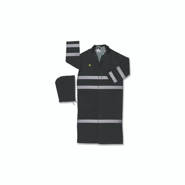 FR267CR Classic Plus Ankle Length Rainwear, 0.35, PVC/Poly, Black, 2X-Large