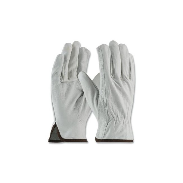 Top Grain Cowhide Leather Drivers Gloves, X-Large, No Lining, Natural