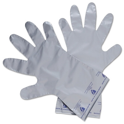 Silver Shield® Chemical-Resistant Gloves, Size 6, Silver