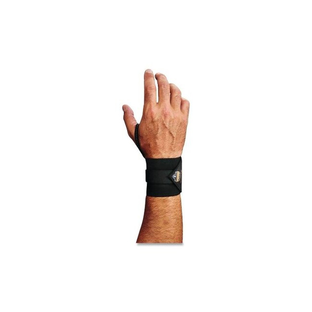 ProFlex 420 Wrist Wrap Supports w/Thumb Loop, S/M, Hook and Loop, Black, Ambidextrous