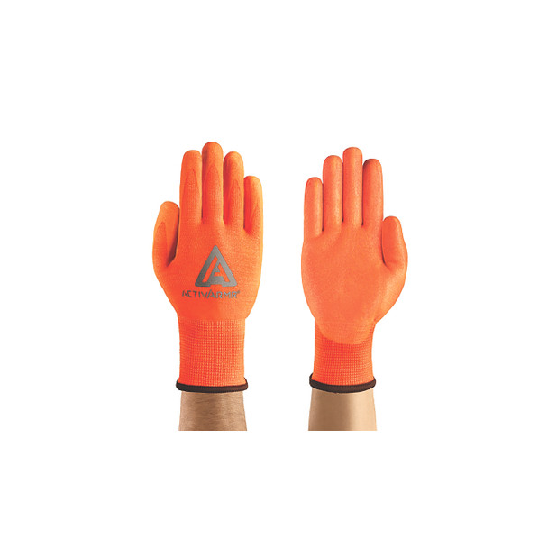 97-013 Coated Gloves, Size 9, Orange