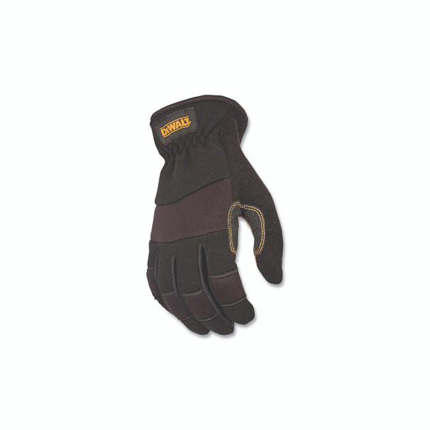 Performance Driver Hybrid Gloves, X-Large, Cowhide/Neoprene/Spandex/Terry Cloth, Black/Gray