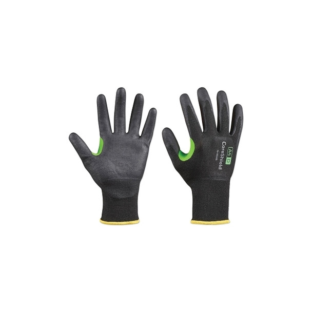 CoreShield™ A4/D Coated Cut Resistant Gloves, 10/XL, HPPE/Steel, Nitrile Micro-Foam, 18 ga, Black