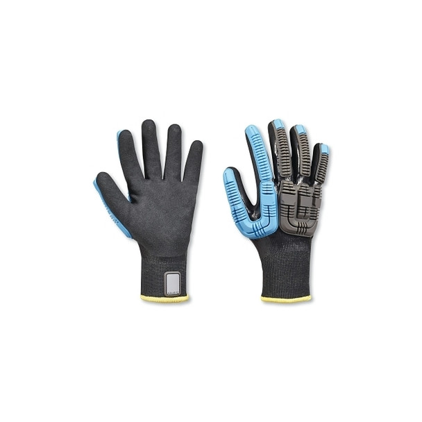 Rig Dog™ Knit Water and Cut Resistant Gloves, 8/M, Black/Blue