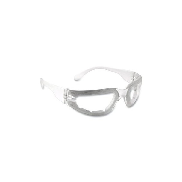 Mirage™ Foam Safety Eyewear, Clear Lens, Polycarbonate, Anti-Fog, Clear Frame