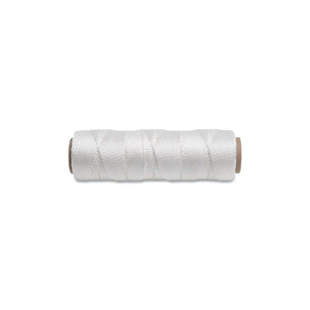 Nylon Mason's Line, Braided, 250 ft, White, #18