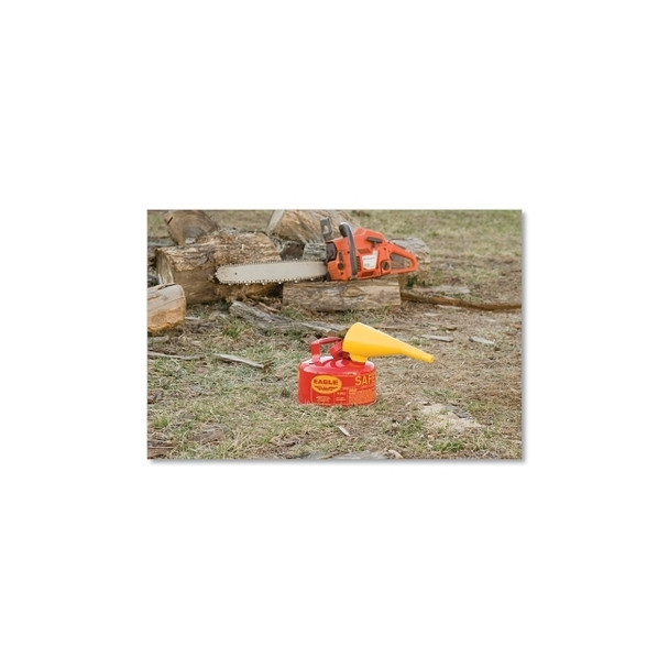 Safety Can, Type I, 1 gal, 24-ga Galvanized Steel, Flammables, Red