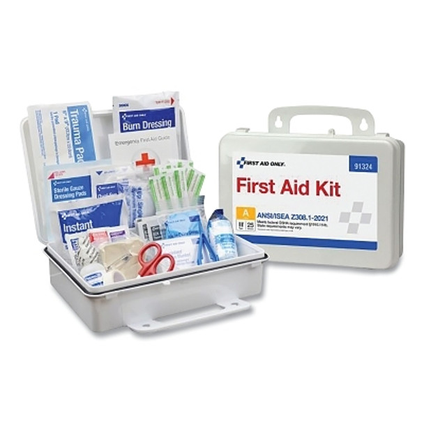 General Use First Aid Kit For Up to 25 People, Plastic, Portable/ Wall Mount